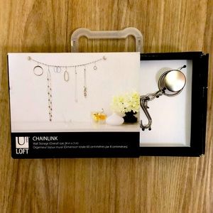NIB Jewelry Organizer Wall Storage Chainlink New!